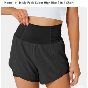 HALARA In My Feels Super High Rise 2-in-1 Short